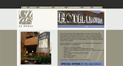 Desktop Screenshot of hotellenoble.com