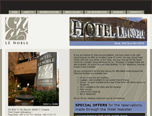 Tablet Screenshot of hotellenoble.com